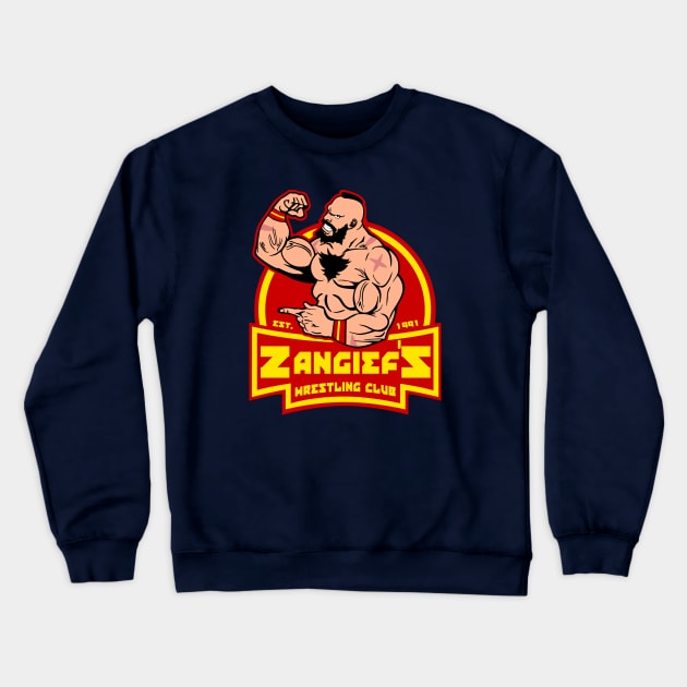 Red Cyclone's Wrestling Club Crewneck Sweatshirt by carloj1956